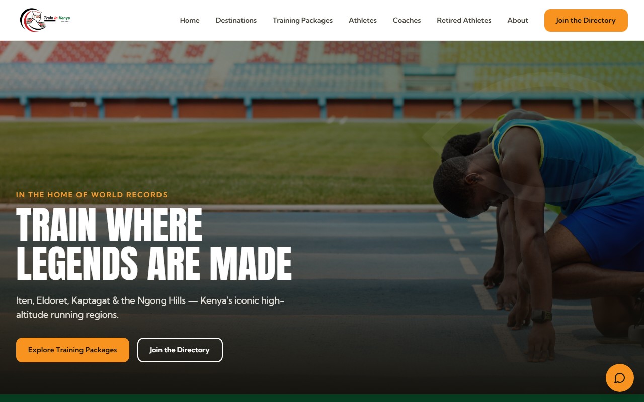 Screenshot of the Train in Kenya Ventures project