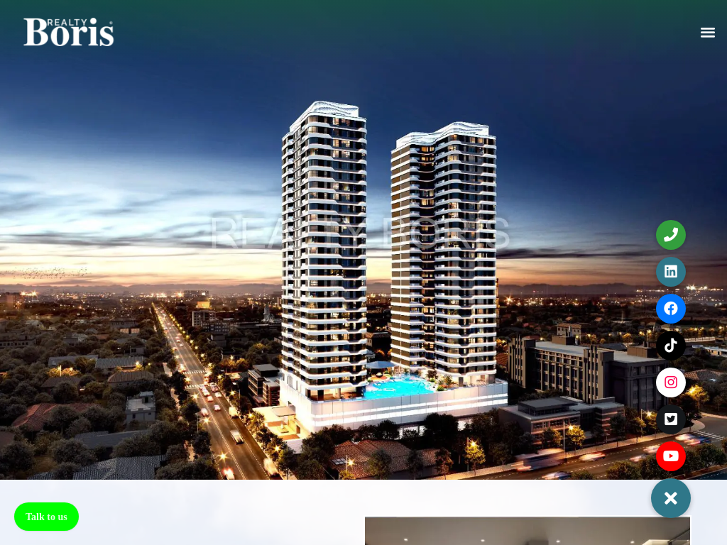 Screenshot of the Realty Boris Website project